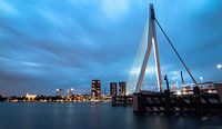 Rotterdam , Skyline ; Bridge at blue hour par PJS foto Aperçu