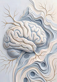 Neural Topography – Gipfel des Geistes von AidasignArt