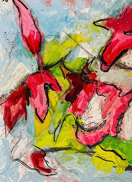 S'il vous plaît, donnez-moi des fleurs roses ! par Ada Krowinkel