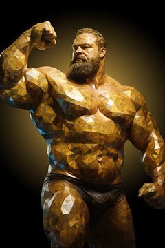 Kristallen bodybuilder van BEARpictureart
