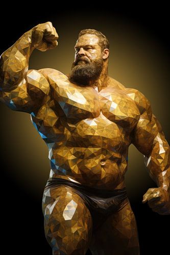 Kristall-Bodybuilder