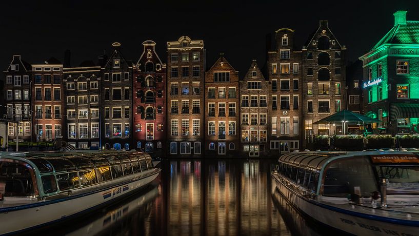 Damrak, Amsterdam in kleur van Mirjam Boerhoop - Oudenaarden