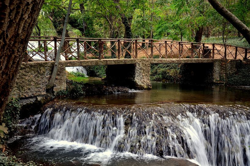 Waterval Los Vadillos in het Parque Natural del Monasterio de Piedra van Iris Heuer