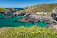 Beach café in Kynance Cove, Helston, Cornwall, England
