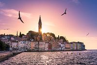 Coucher de soleil à Rovinj, Croatie