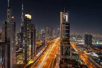 Dubai skyline van Jeroen Kleiberg
