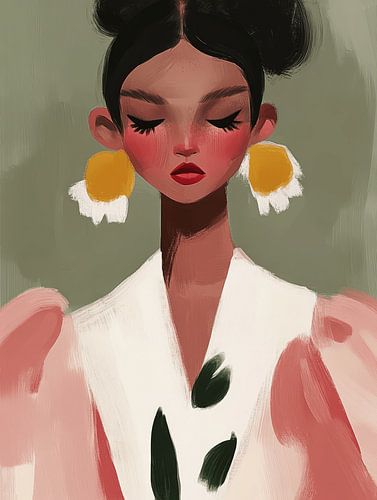 Het meisje met de grote oorbellen