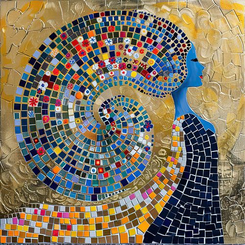 Woman Mosaic Art | Mosaic Rhythms