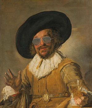 The cheerful drinker with glasses - Frans Hals