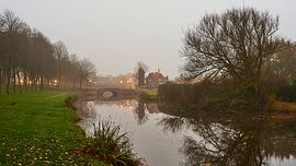 Elburg canal in autumn