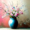Blumenvase | Pink Breeze Bouquet von Wunderbare Kunst
