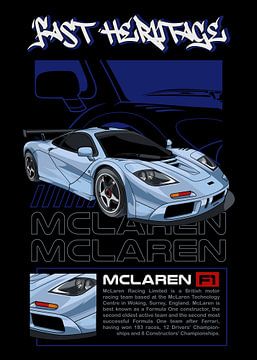 Voiture exotique McLaren F1 sur Adam Khabibi