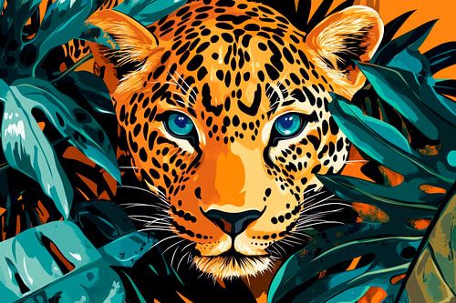 Majestueuze jaguar in de jungle