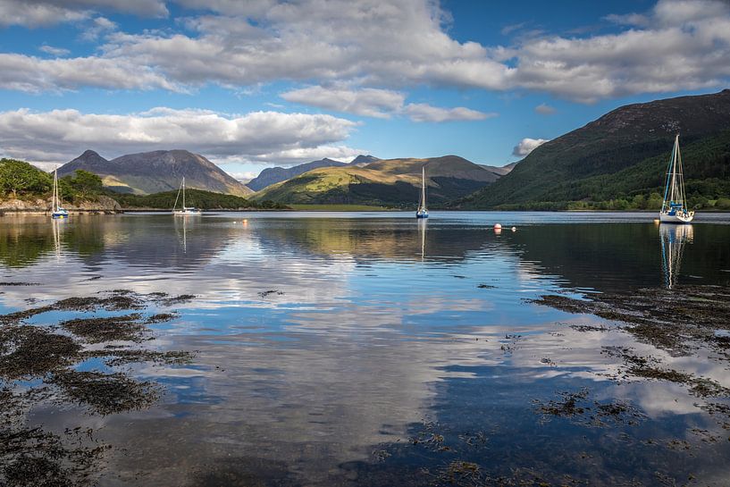 Boats in Bishops Bay, Loch Leven, Ballachulish by Christian Müringer