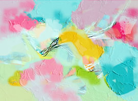 An abstract fantasy map in the mist