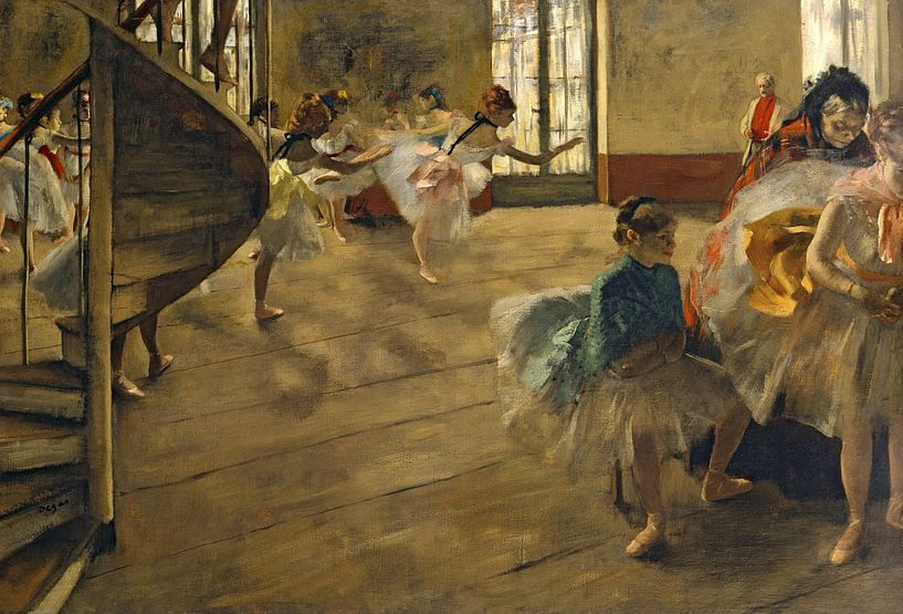 Edgar Degas, Die Probe, um 1877 von finemasterpiece