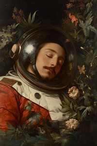 Schlafender Astronaut