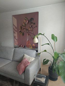 Klantfoto: Stilleven met vijgen in zachte kleuren van Japandi Art Studio