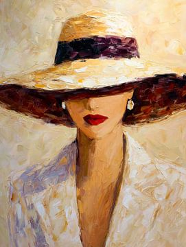 Dame mit roten Lippen von Lauren Wilde