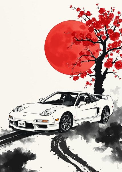 Honda NSX Sumi-e par MIROKKU