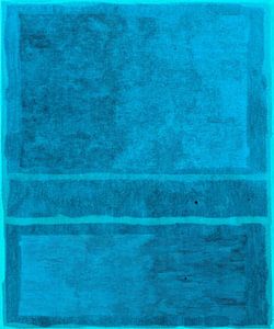 Hellblau auf Blau, abstrakt