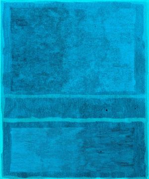 Light blue on blue, abstract by Rietje Bulthuis