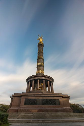The beautiful Siegessäule in the Tiergarten in Berlin
