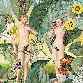 Adam and Eve in Botanical Garden von Marja van den Hurk