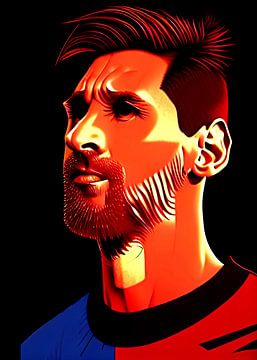 Lionel Messi Karikatuur van Sahruddin Said