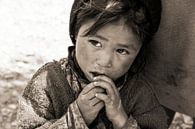 Zanskar-Mädchen lehnt sich sicher an die Hüfte ihrer Mutter von Affect Fotografie Miniaturansicht