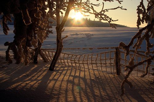Zonsondergang op de Kreuzberg