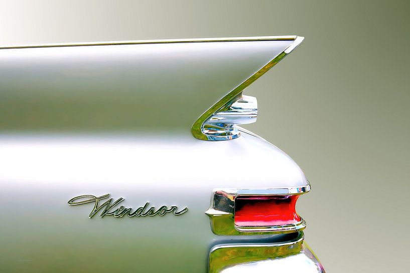1961 Chrysler Windsor aileron arrière par Peter Kraaibeek Fine Art