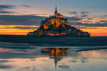 Mont Saint-Michel, Normandie, France sur Henk Meijer Photography