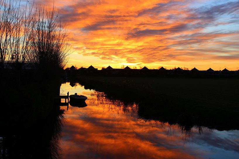Zonsondergang in Voorhout by Geert Heldens