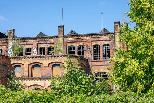 Industrieel braakland in Maagdenburg-Buckau