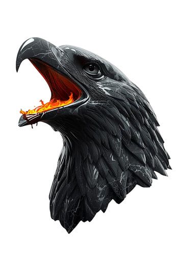 De Obsidian Aviator: gepolijste marmeren adelaar
