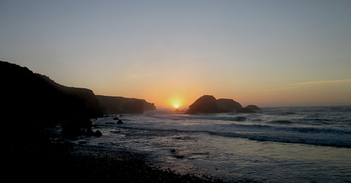Sonnenuntergang - magische Abendatmosphäre am Jade Cove Kalifornien I