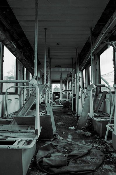 Weathered Journey: The Tranquil Beauty of an Old Tram by Melvin Meijer