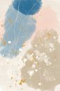 Festa due. Moderne abstrakte in rosa, beige, weiß, blau und gold von Dina Dankers Miniaturansicht