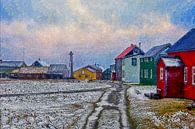 Winter op Flatey van Frans Blok - foto's, kunst en andere wanddecoratie thumbnail