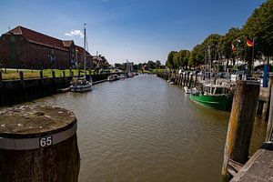 Hafen von Tönning bei Flut