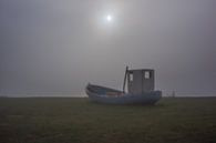 Ochtendmist op het Kattegat van Petra Borsch thumbnail