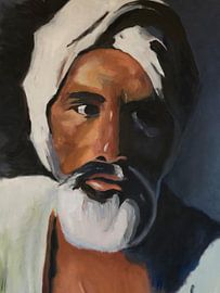 Mann mit Turban von Hanneke Bantje