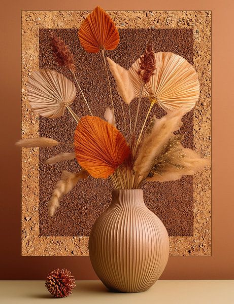 Autumn Symphony in Terracotta by Digital Art Studio