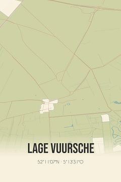 Alte Karte von Lage Vuursche (Utrecht) von Rezona