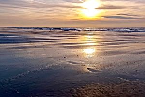 Golden coast sunset