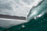The inside of a wave