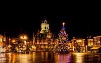Christmas Eve at the big market in Delft