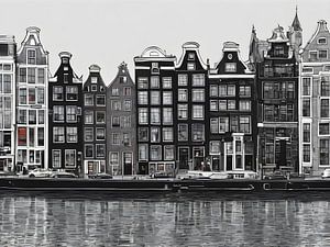 Beauté monochrome d'Amsterdam