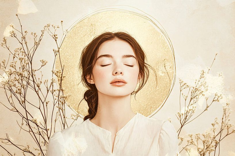 Woman with gold details by Imperial Art House